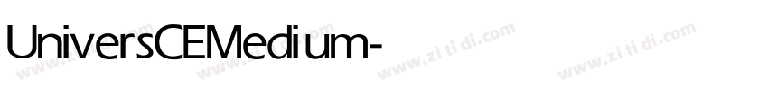 UniversCE Medium字体转换